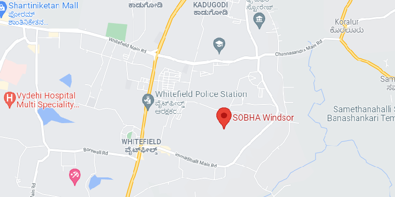 Sobha Windsor Location Map